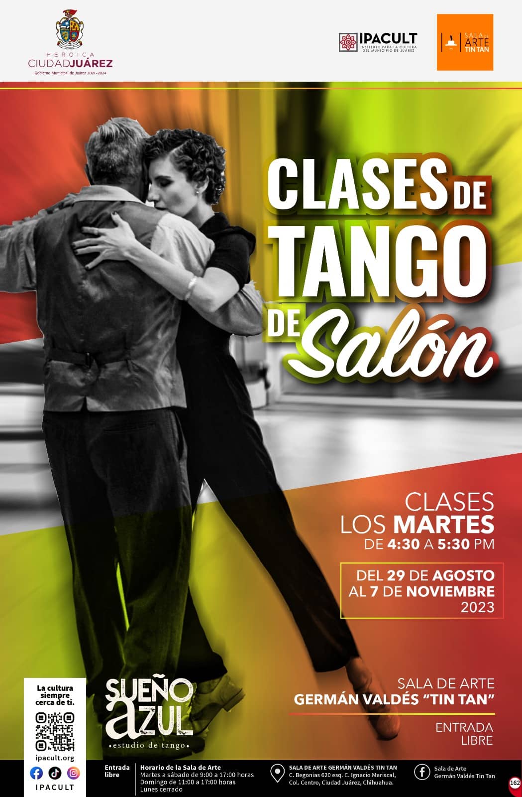 Clases de tango en la Sala de Arte