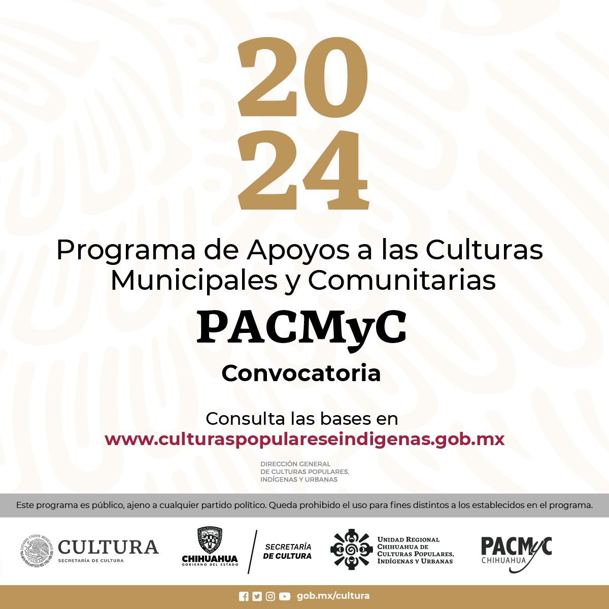 Invitan a participar en la convocatoria PACMyC 2024 para promoción del patrimonio cultural chihuahuense